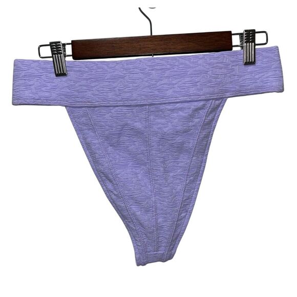 Free People Beach Dylan High Waist Bikini Bottom Size Large Purple Swimwear - Picture 4 of 8